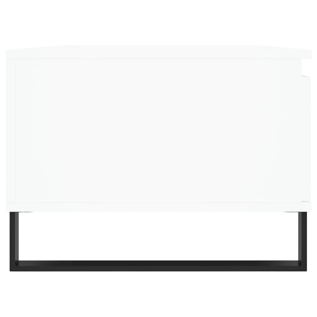 Τραπεζάκι Σαλονιού Λευκό 90 x 50 x 36,5 εκ. Επεξεργασμένο Ξύλο