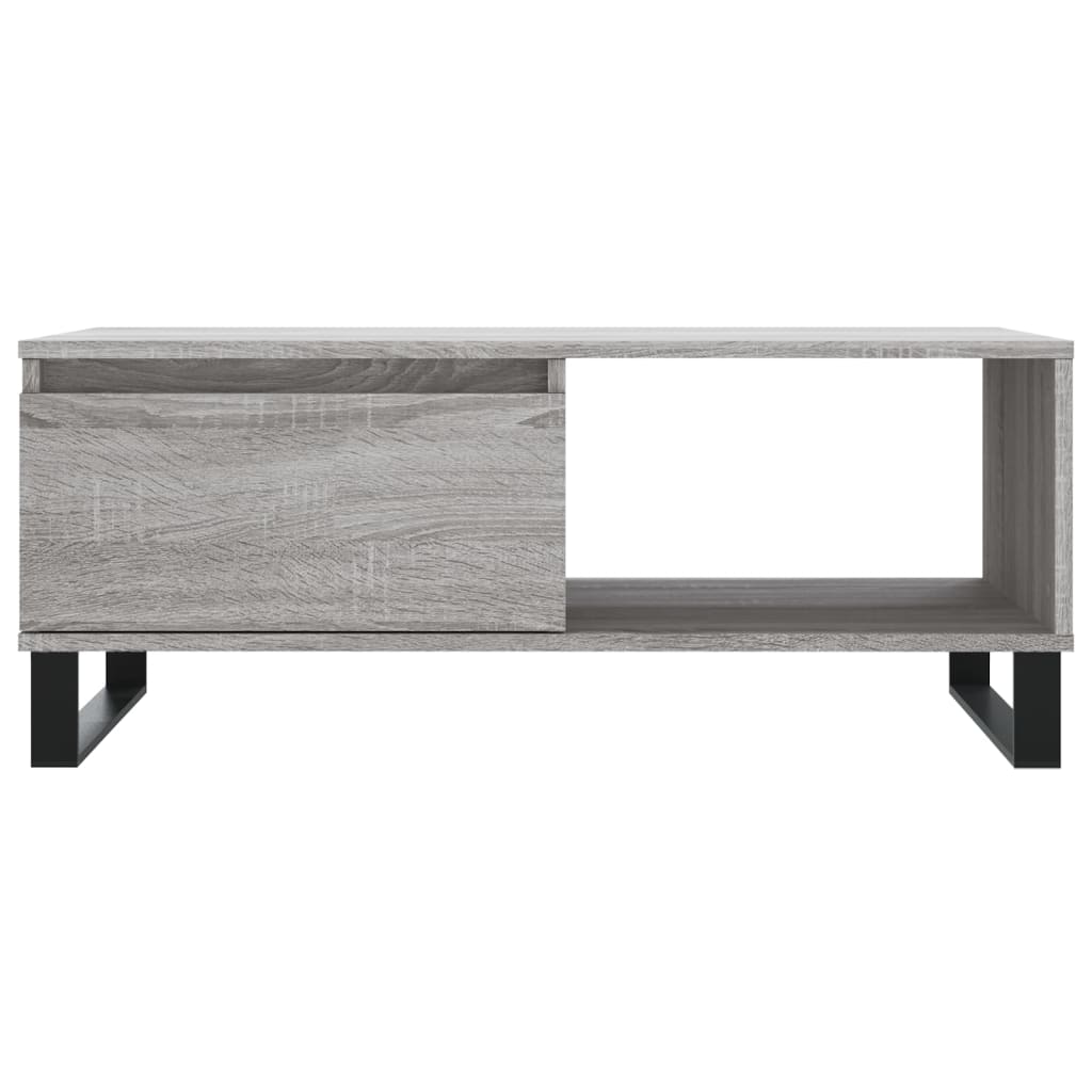 Τραπεζάκι Σαλονιού Γκρι Sonoma 90x50x36,5εκ. Επεξεργασμένο Ξύλο