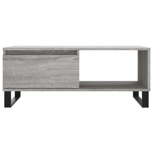 Τραπεζάκι Σαλονιού Γκρι Sonoma 90x50x36,5εκ. Επεξεργασμένο Ξύλο