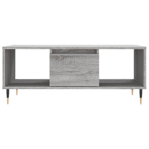 Τραπεζάκι Σαλονιού Γκρι Sonoma 90x50x36,5εκ. Επεξεργασμένο Ξύλο