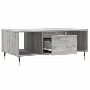 Τραπεζάκι Σαλονιού Γκρι Sonoma 90x50x36,5εκ. Επεξεργασμένο Ξύλο