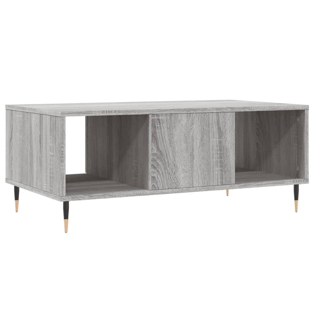 Τραπεζάκι Σαλονιού Γκρι Sonoma 90x50x36,5εκ. Επεξεργασμένο Ξύλο