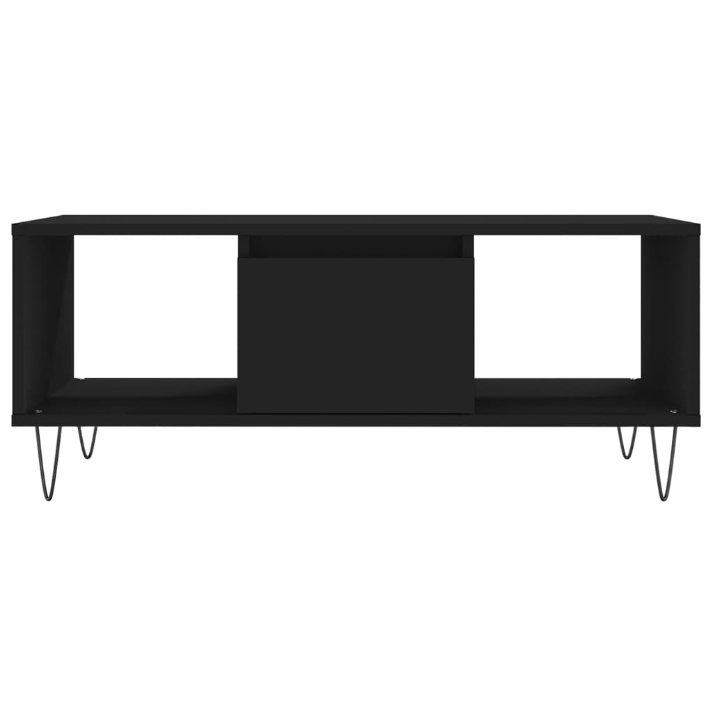 Τραπεζάκι Σαλονιού Μαύρο 90x50x36,5 εκ. Επεξεργασμ. Ξύλο