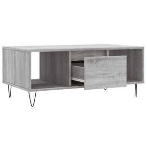 Τραπεζάκι Σαλονιού Γκρι Sonoma 90x50x36,5εκ. Επεξεργασμένο Ξύλο