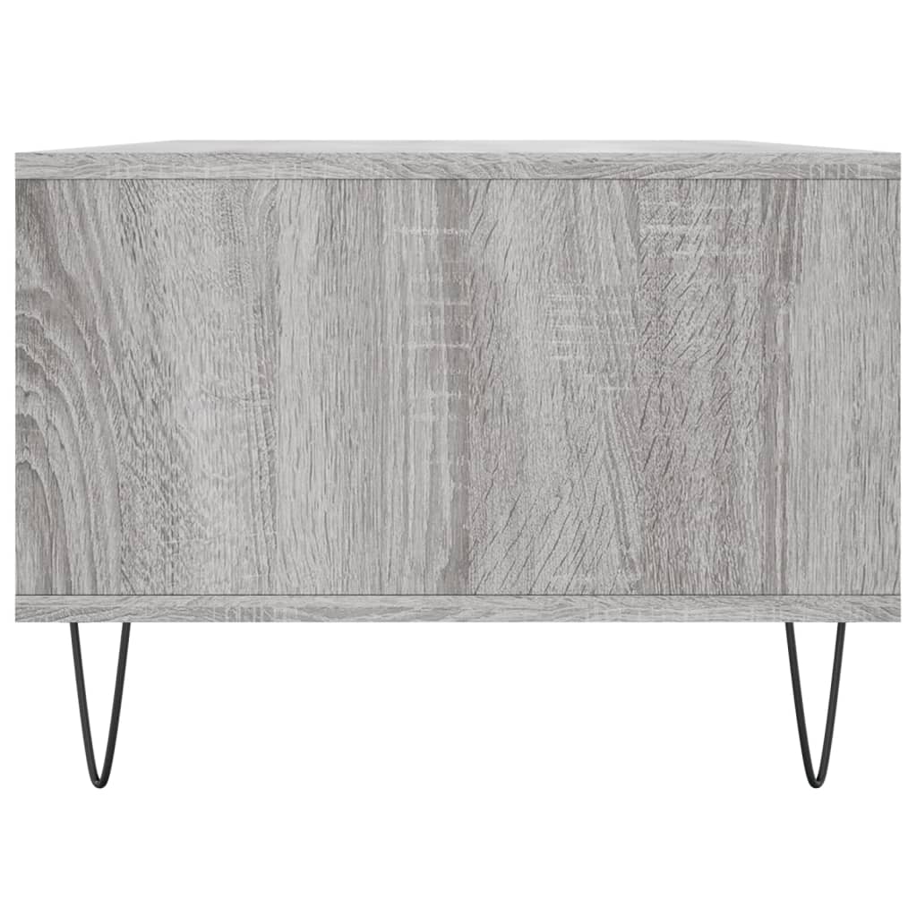 Τραπεζάκι Σαλονιού Γκρι Sonoma 90x50x36,5εκ. Επεξεργασμένο Ξύλο
