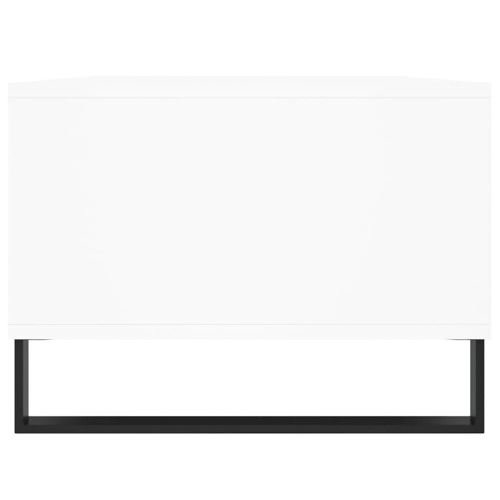 Τραπεζάκι Σαλονιού Λευκό 90 x 50 x 36,5 εκ. Επεξεργασμένο Ξύλο - Pakobazaar