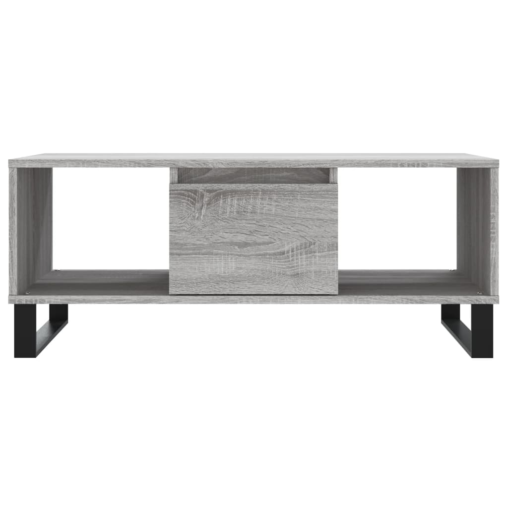 Τραπεζάκι Σαλονιού Γκρι Sonoma 90x50x36,5εκ. Επεξεργασμένο Ξύλο - Pakobazaar
