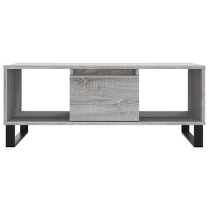 Τραπεζάκι Σαλονιού Γκρι Sonoma 90x50x36,5εκ. Επεξεργασμένο Ξύλο - Pakobazaar