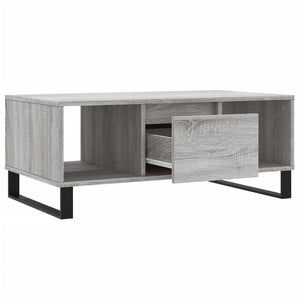 Τραπεζάκι Σαλονιού Γκρι Sonoma 90x50x36,5εκ. Επεξεργασμένο Ξύλο - Pakobazaar