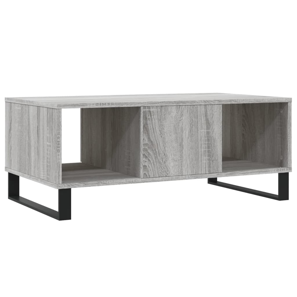 Τραπεζάκι Σαλονιού Γκρι Sonoma 90x50x36,5εκ. Επεξεργασμένο Ξύλο - Pakobazaar