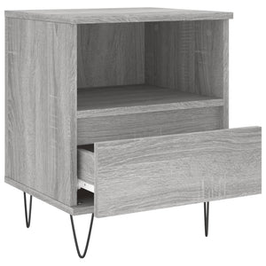 Κομοδίνο Γκρι Sonoma 40 x 35 x 50 εκ. από Επεξεργασμένο Ξύλο
