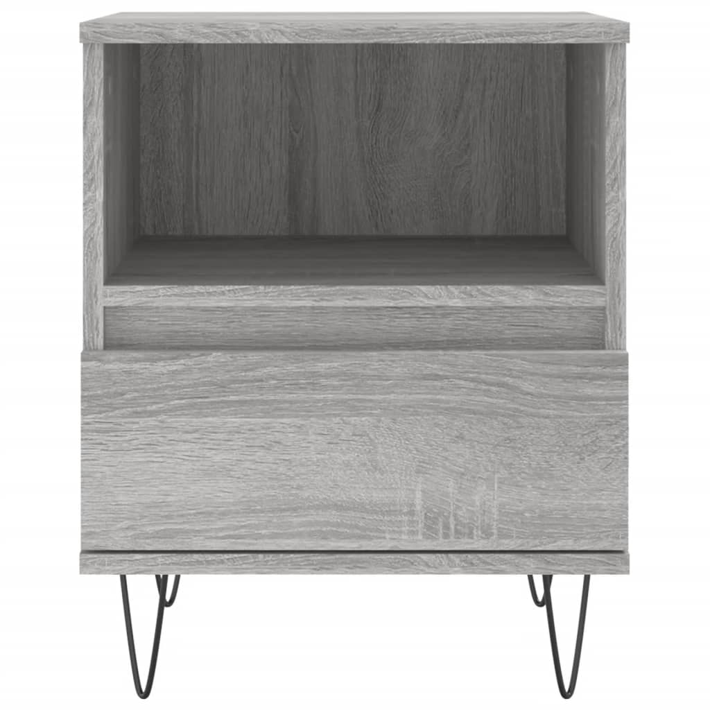 Κομοδίνο Γκρι Sonoma 40 x 35 x 50 εκ. από Επεξεργασμένο Ξύλο