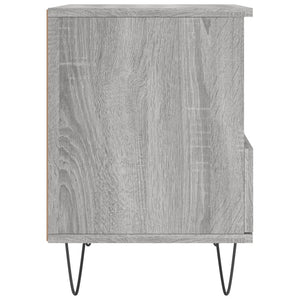 Κομοδίνα 2 τεμ. Γκρι Sonoma 40 x 35 x 50 εκ. από Επεξεργ. Ξύλο