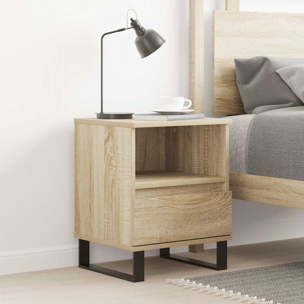 Κομοδίνο Sonoma Δρυς 40 x 35 x 50 εκ. από Επεξεργ. Ξύλο
