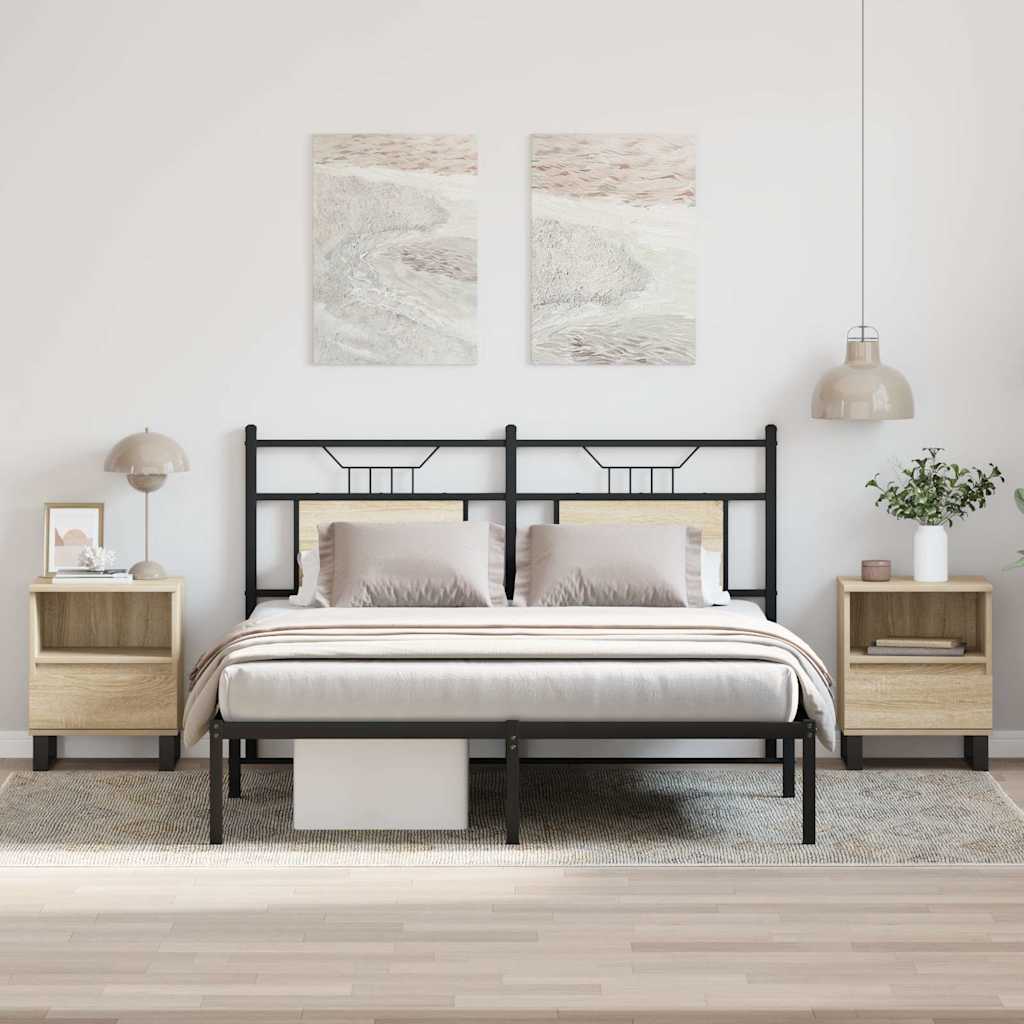 Κομοδίνα 2 τεμ. Sonoma Δρυς 40 x 35 x 50 εκ. από Επεξεργ. Ξύλο