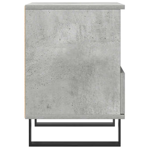 Κομοδίνο Γκρι Σκυροδέματος 40 x 35 x 50 εκ. από Επεξεργ. Ξύλο