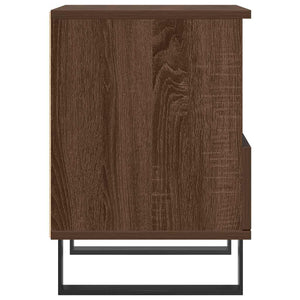 Κομοδίνο Καφέ Δρυς 40 x 35 x 50 εκ. από Επεξεργασμένο Ξύλο