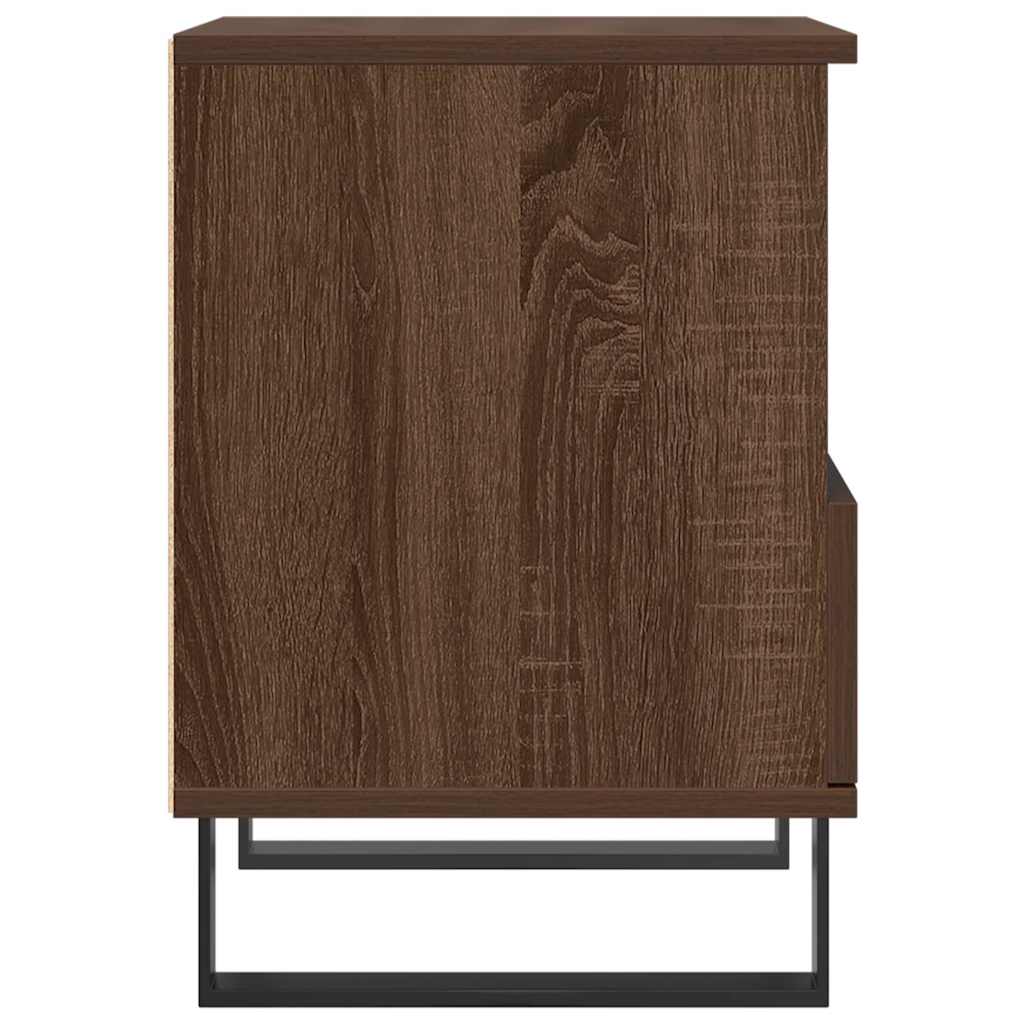 Κομοδίνα 2 τεμ. Καφέ Δρυς 40 x 35 x 50 εκ. από Επεξεργ. Ξύλο - Pakobazaar