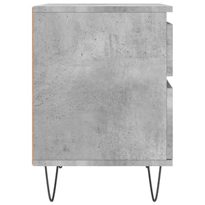 Κομοδίνο Γκρι Σκυροδέματος 40 x 35 x 50 εκ. από Επεξεργ. Ξύλο