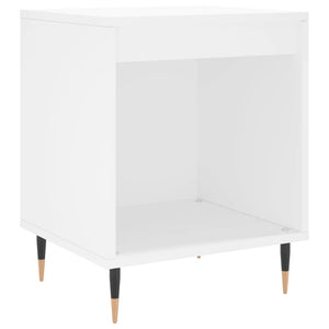 Κομοδίνα Λευκά 2 τεμ. 40 x 35 x 50 εκ. από Επεξεργασμένο Ξύλο