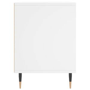 Κομοδίνα Λευκά 2 τεμ. 40 x 35 x 50 εκ. από Επεξεργασμένο Ξύλο