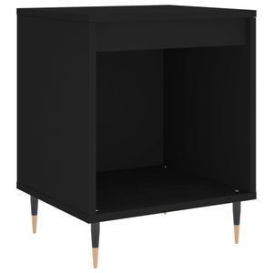 Κομοδίνα 2 τεμ. Μαύρα 40 x 35 x 50 εκ. από Επεξεργασμένο Ξύλο