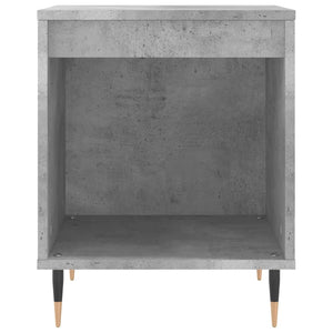 Κομοδίνο Γκρι Σκυροδέματος 40 x 35 x 50 εκ. από Επεξεργ. Ξύλο