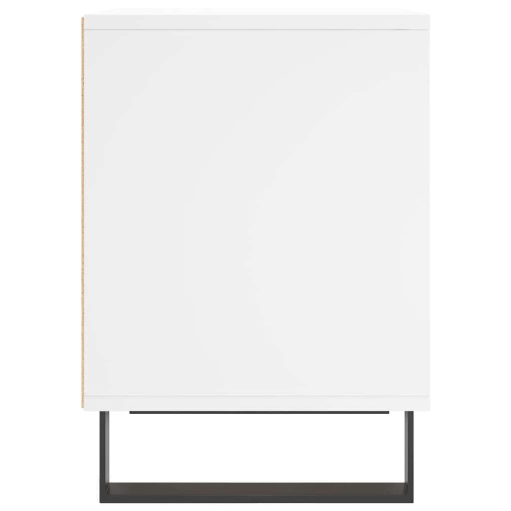Κομοδίνα Λευκά 2 τεμ. 40 x 35 x 50 εκ. από Επεξεργασμένο Ξύλο