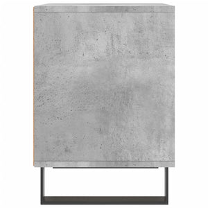 Κομοδίνα 2 τεμ. Γκρι Σκυροδέματος 40x35x50 εκ. Επεξεργ. Ξύλο