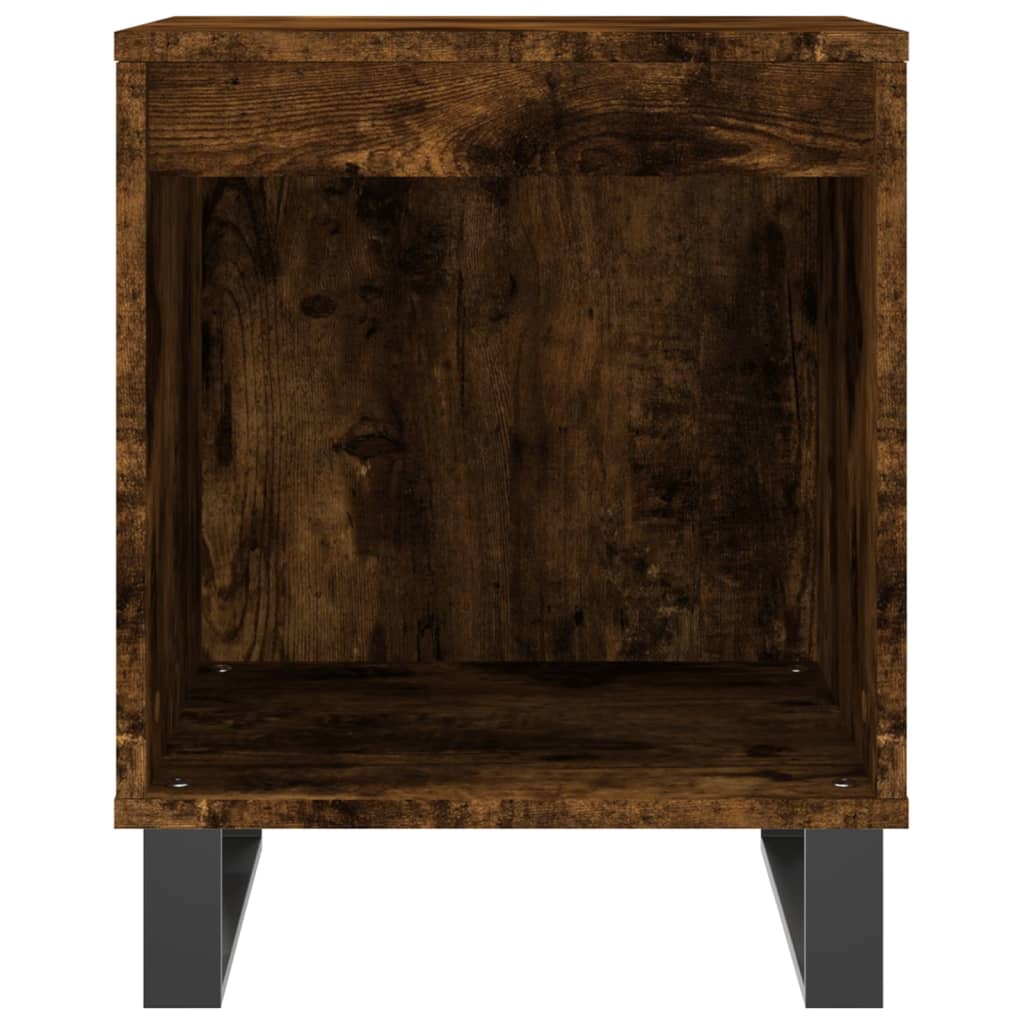 Κομοδίνα 2 τεμ. Καπνιστή Δρυς 40 x 35 x 50 εκ. Επεξεργ. Ξύλο