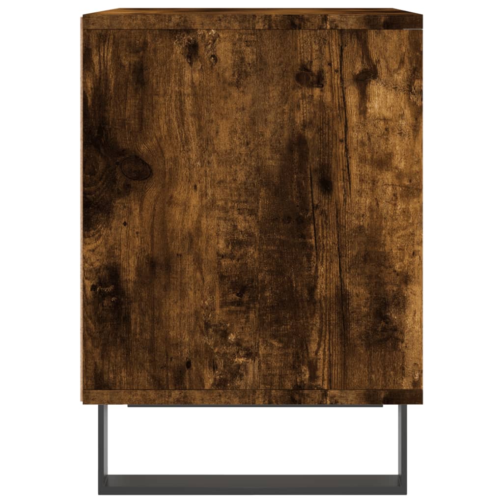 Κομοδίνα 2 τεμ. Καπνιστή Δρυς 40 x 35 x 50 εκ. Επεξεργ. Ξύλο