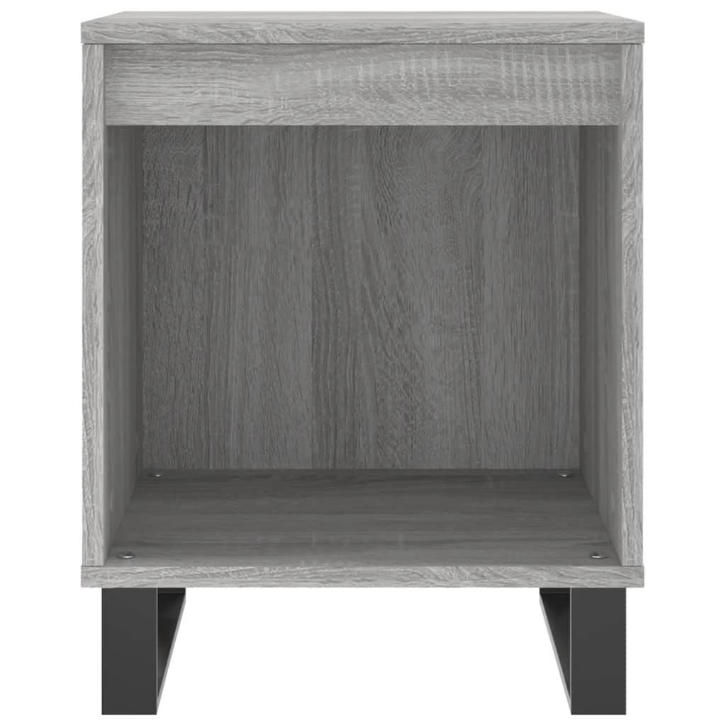 Κομοδίνα 2 τεμ. Γκρι Sonoma 40 x 35 x 50 εκ. από Επεξεργ. Ξύλο