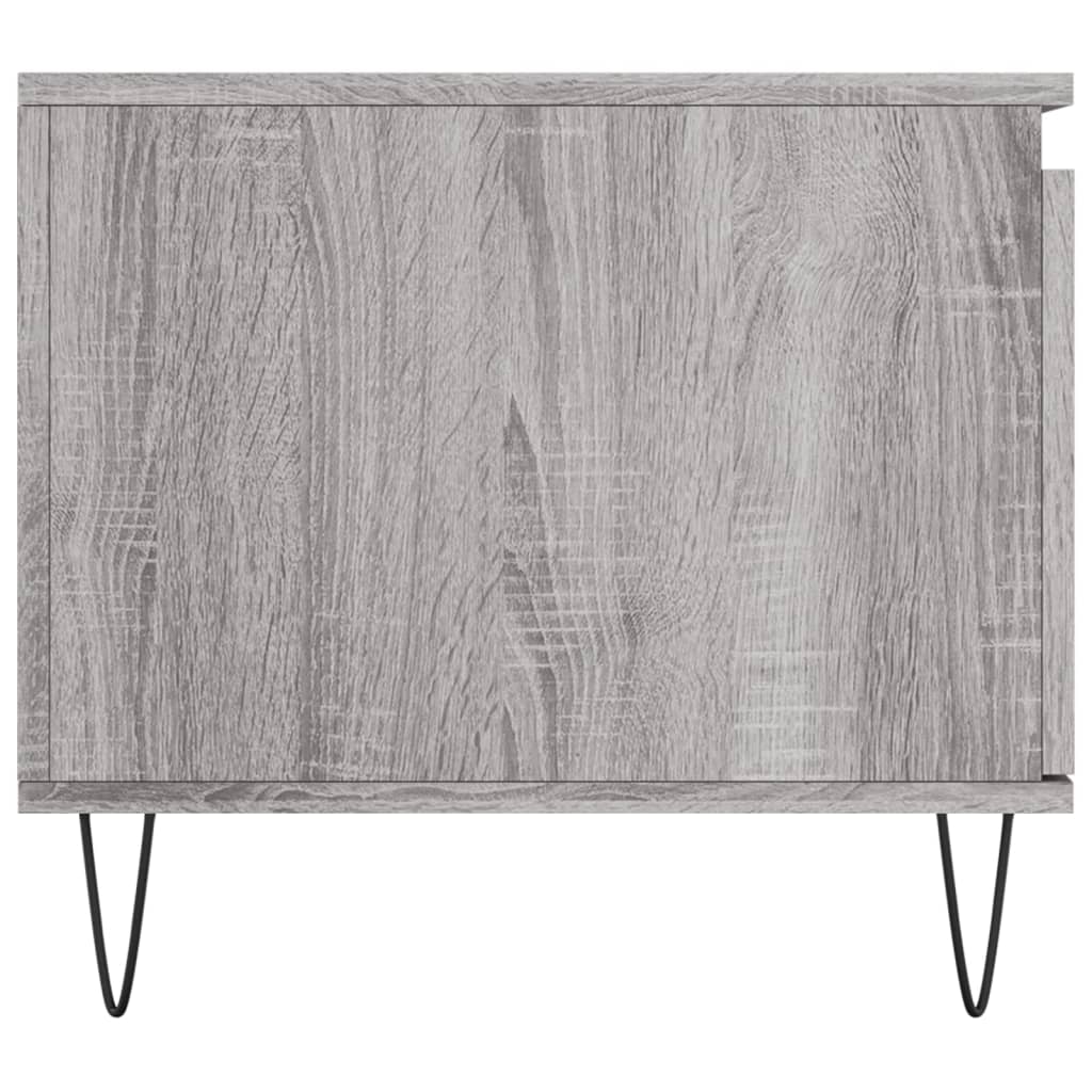 Τραπεζάκι Σαλονιού Γκρι Sonoma 100x50x45 εκ. Επεξεργασμένο Ξύλο
