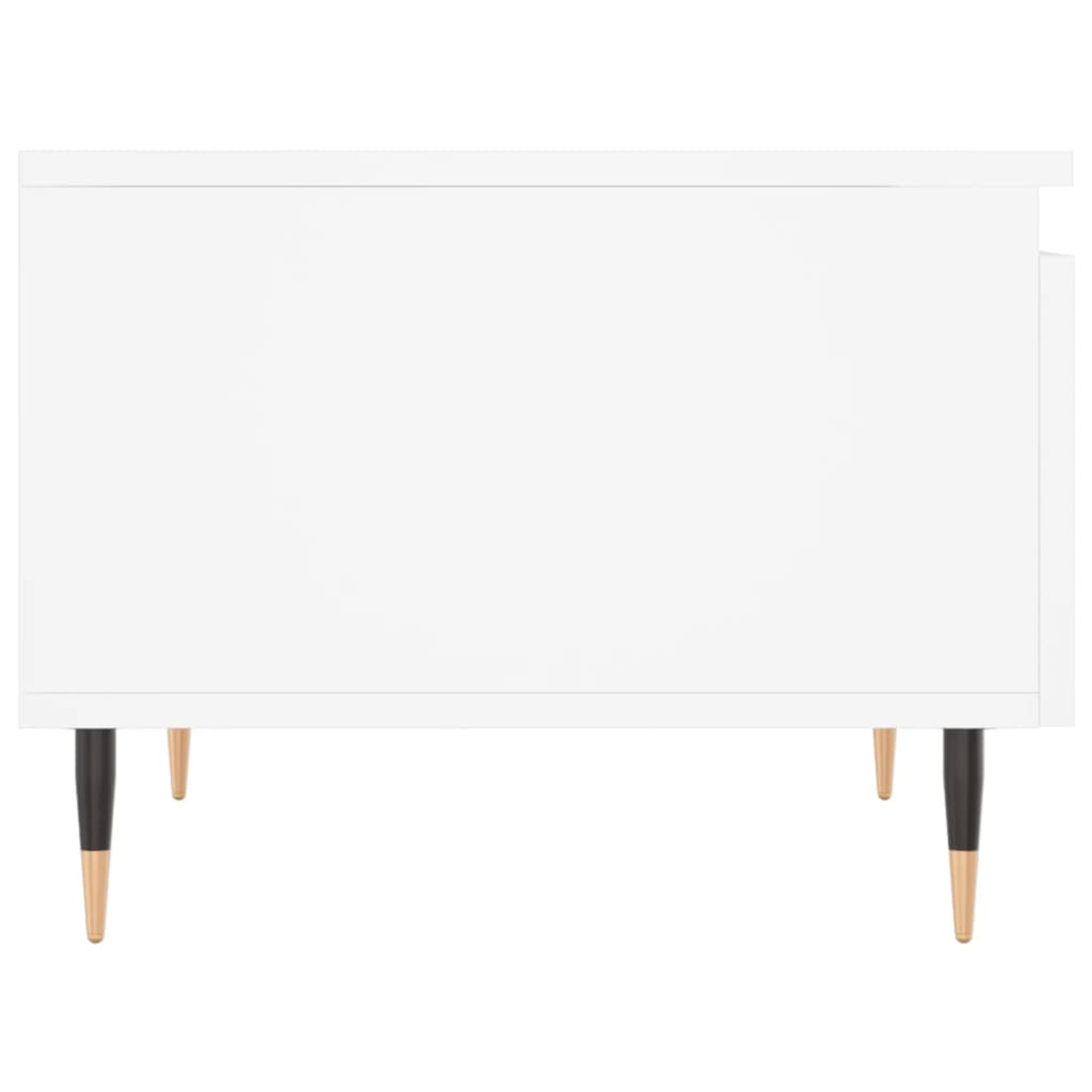 Τραπεζάκι Σαλονιού Λευκό 50 x 46 x 35 εκ. Επεξεργασμένο Ξύλο