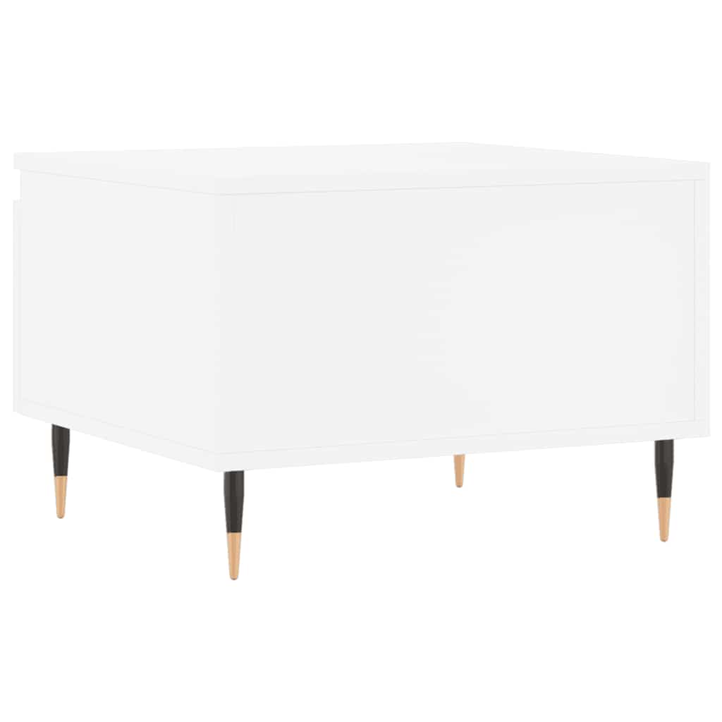 Τραπεζάκι Σαλονιού Λευκό 50 x 46 x 35 εκ. Επεξεργασμένο Ξύλο