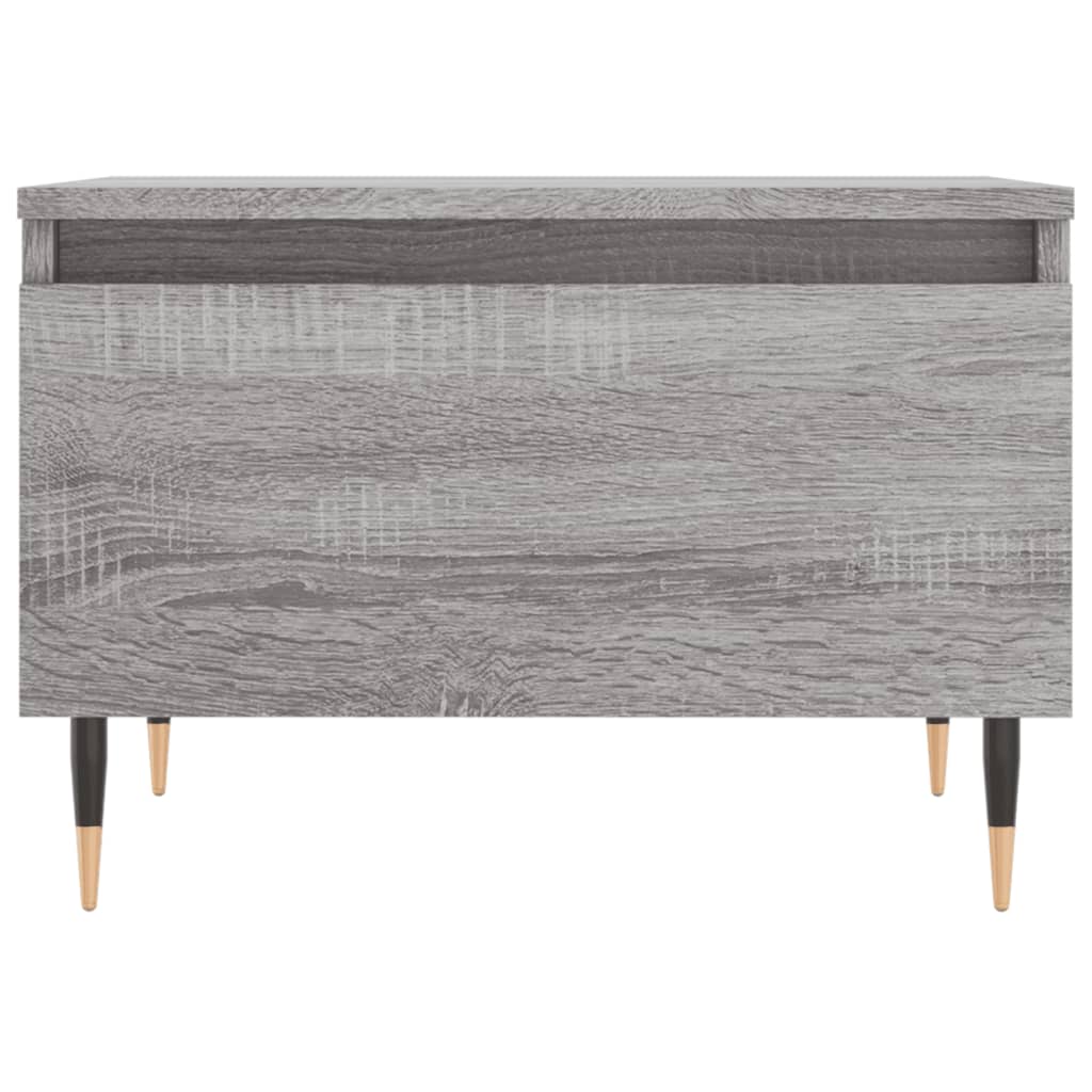 Τραπέζι Σαλονιού Γκρι Sonoma 50x46x35 εκ. Επεξεργασμένο Ξύλο - Pakobazaar