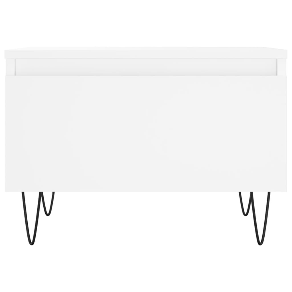 Τραπεζάκια Σαλονιού 2 τεμ. Λευκά 50 x 46 x 35 εκ. Επεξεργ. Ξύλο