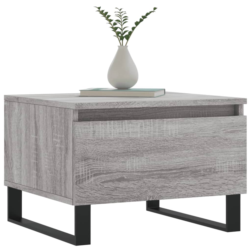 Τραπέζι Σαλονιού Γκρι Sonoma 50x46x35 εκ. Επεξεργασμένο Ξύλο