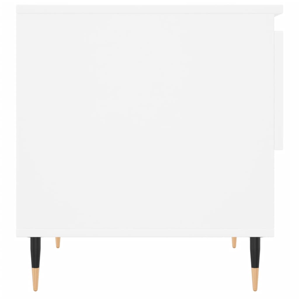 Τραπεζάκια Σαλονιού 2 τεμ. Λευκά 50x46x50 εκ Επεξεργασμένο Ξύλο