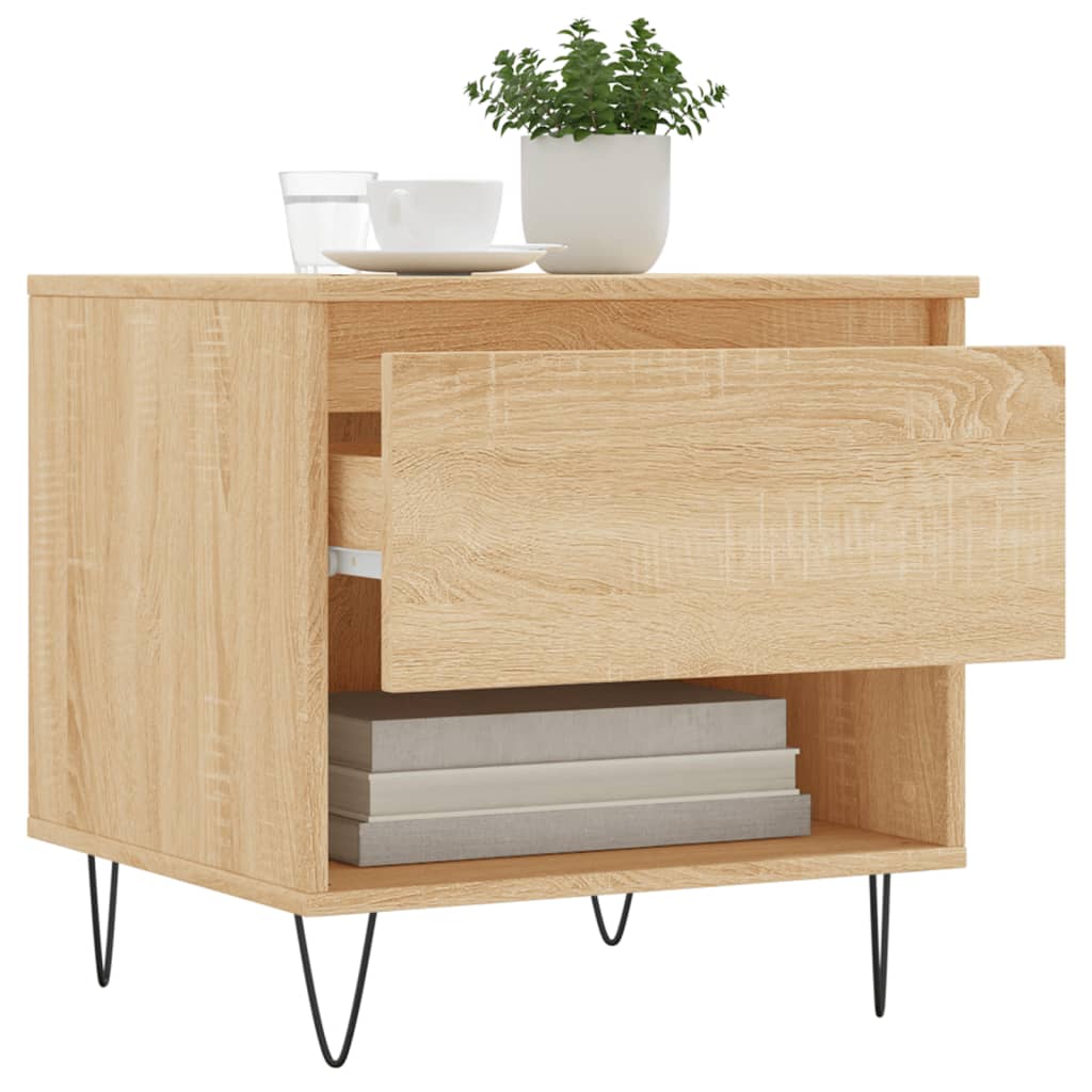 Τραπέζια Σαλονιού 2 τεμ. Sonoma Δρυς 50x46x50 εκ. Επεξεργ. Ξύλο