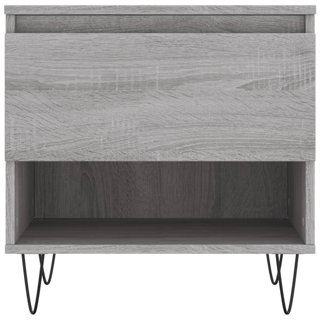 Τραπεζάκι Σαλονιού Γκρι Sonoma 50x46x50 εκ. Επεξεργασμένο Ξύλο