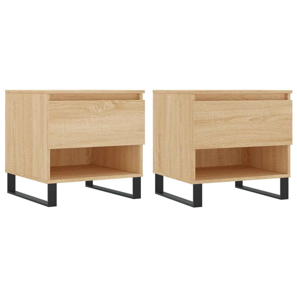 Τραπέζια Σαλονιού 2 τεμ. Sonoma Δρυς 50x46x50 εκ. Επεξεργ. Ξύλο