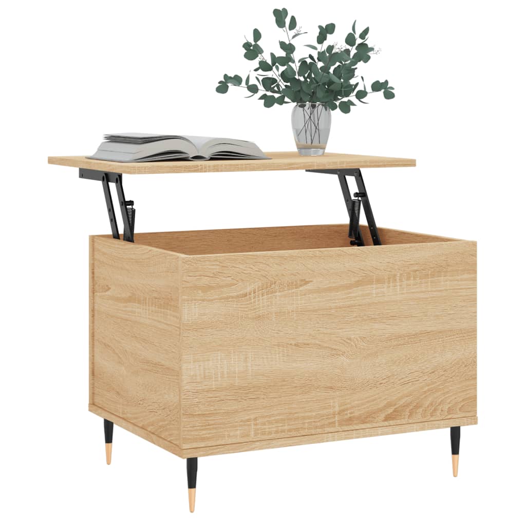 Τραπεζάκι Σαλονιού Sonoma Δρυς 60x44,5x45εκ. Επεξεργασμένο Ξύλο - Pakobazaar