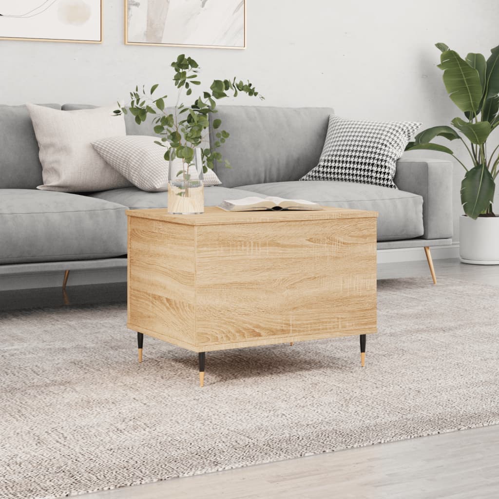 Τραπεζάκι Σαλονιού Sonoma Δρυς 60x44,5x45εκ. Επεξεργασμένο Ξύλο - Pakobazaar