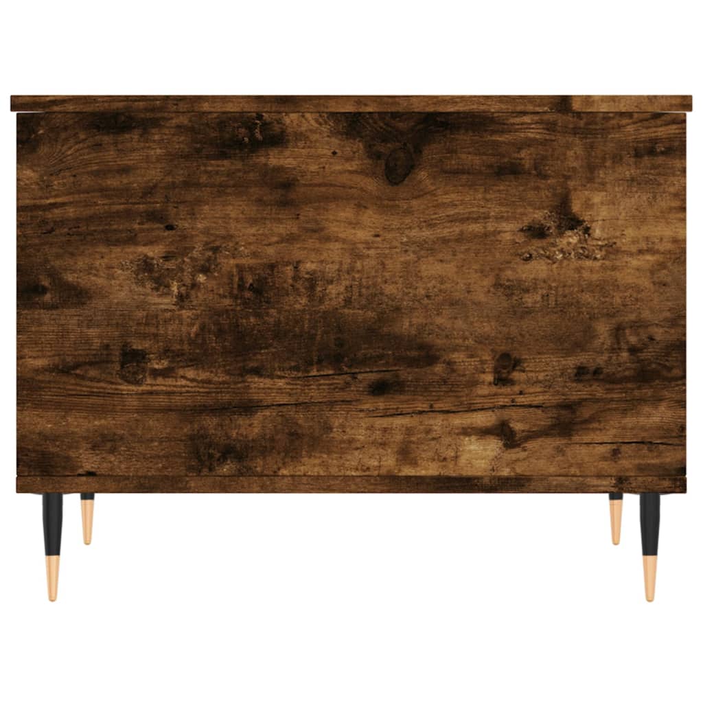 Τραπεζάκι Σαλονιού Καπνιστή Δρυς 60x44,5x45 εκ. Επεξ. Ξύλο