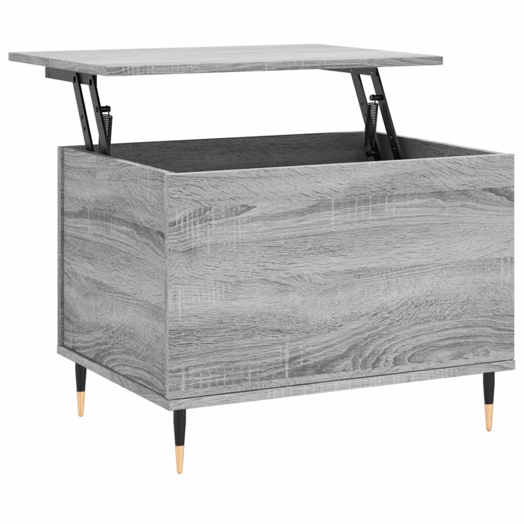 Τραπεζάκι Σαλονιού Γκρι Sonoma 60x44,5x45εκ. Επεξεργασμένο Ξύλο