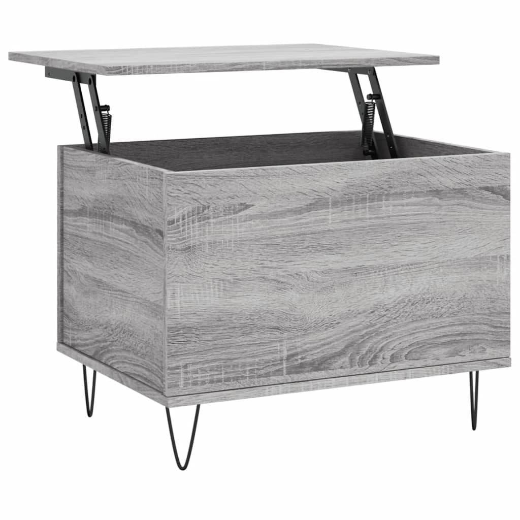 Τραπεζάκι Σαλονιού Γκρι Sonoma 60x44,5x45εκ. Επεξεργασμένο Ξύλο