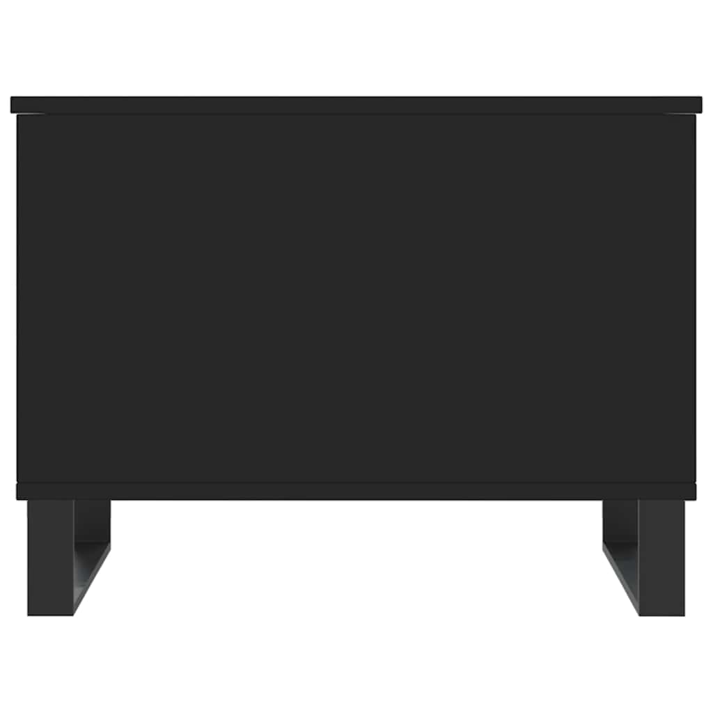 Τραπεζάκι Σαλονιού Μαύρο 60x44,5x45 εκ. Επεξεργασμένο Ξύλο