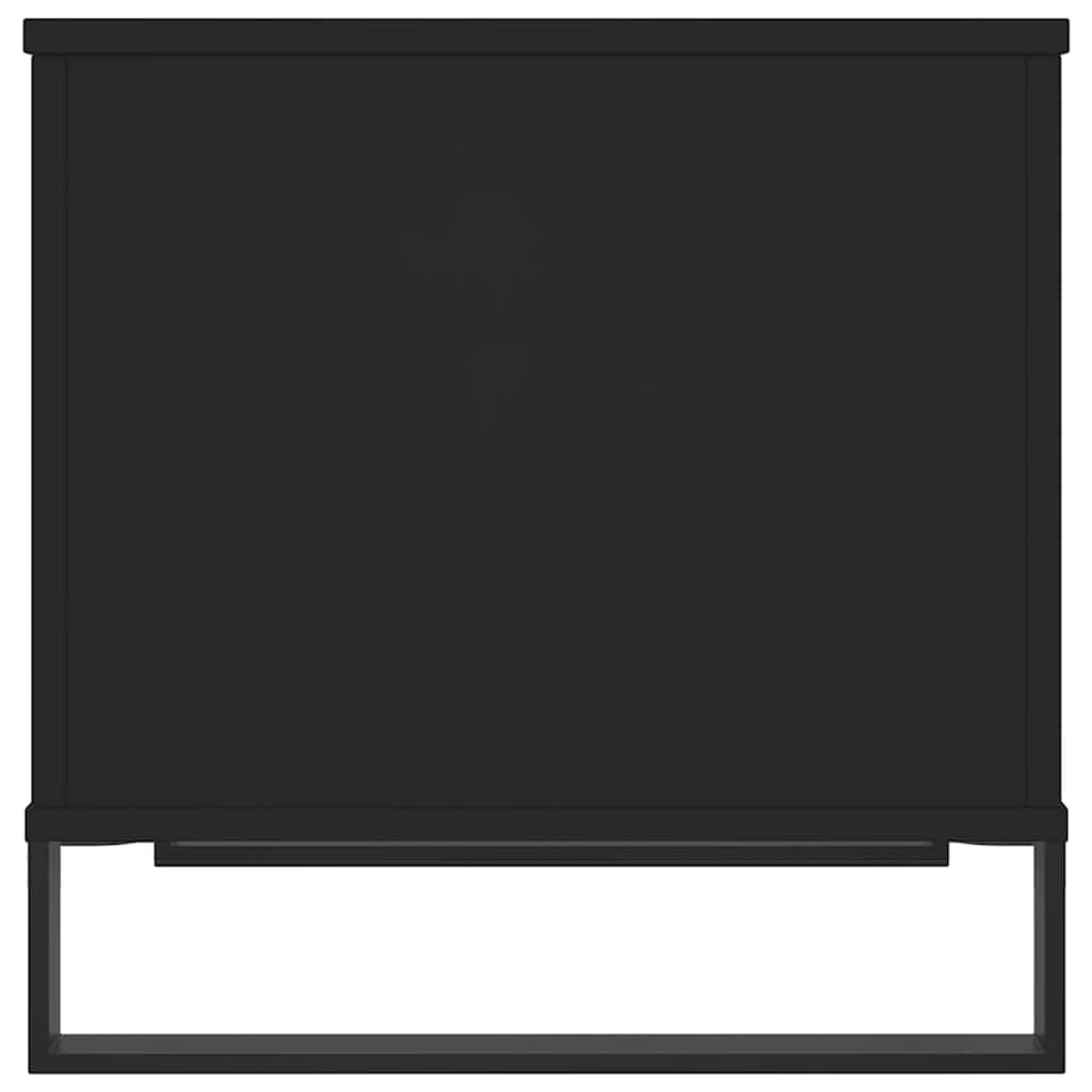 Τραπεζάκι Σαλονιού Μαύρο 60x44,5x45 εκ. Επεξεργασμένο Ξύλο