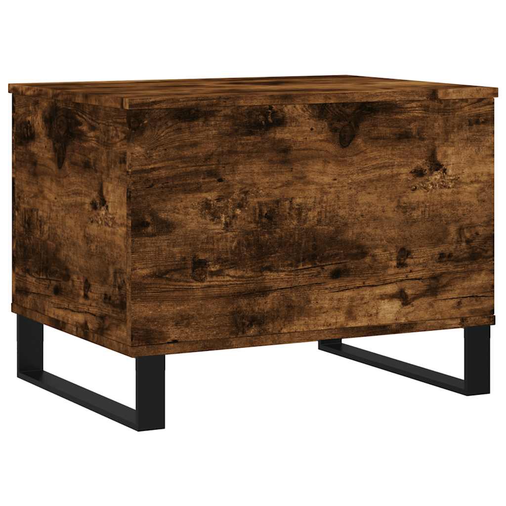 Τραπεζάκι Σαλονιού Καπνιστή Δρυς 60x44,5x45 εκ. Επεξ. Ξύλο
